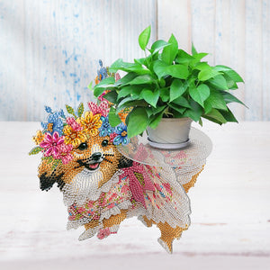 Acrylic Diamond Painting Plant Stand Diamond Art Potted Plant Holder Home Decor