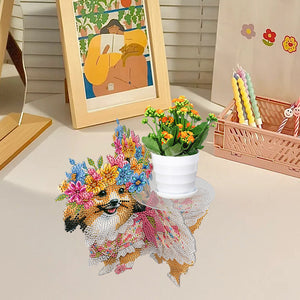 Acrylic Diamond Painting Plant Stand Diamond Art Potted Plant Holder Home Decor
