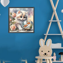 Load image into Gallery viewer, Cute Cat 30*30CM(Canvas) Full Round Drill Diamond Painting
