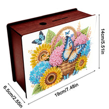 Load image into Gallery viewer, Diamond Painting Piggy Bank Wooden Coin Bank Storage Box for Home Decor and Gift
