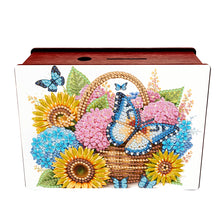 Load image into Gallery viewer, Diamond Painting Piggy Bank Wooden Coin Bank Storage Box for Home Decor and Gift
