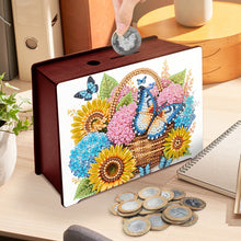 Load image into Gallery viewer, Diamond Painting Piggy Bank Wooden Coin Bank Storage Box for Home Decor and Gift

