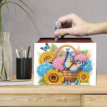 Load image into Gallery viewer, Diamond Painting Piggy Bank Wooden Coin Bank Storage Box for Home Decor and Gift
