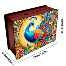 Load image into Gallery viewer, Diamond Painting Piggy Bank Wooden Coin Bank Storage Box for Home Decor and Gift
