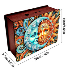 Load image into Gallery viewer, Diamond Painting Piggy Bank Wooden Coin Bank Storage Box for Home Decor and Gift
