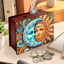 Load image into Gallery viewer, Diamond Painting Piggy Bank Wooden Coin Bank Storage Box for Home Decor and Gift
