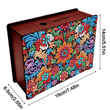 Load image into Gallery viewer, Diamond Painting Piggy Bank Wooden Coin Bank Storage Box for Home Decor and Gift
