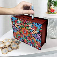 Load image into Gallery viewer, Diamond Painting Piggy Bank Wooden Coin Bank Storage Box for Home Decor and Gift
