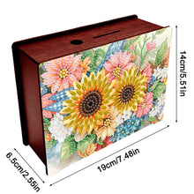 Load image into Gallery viewer, Diamond Painting Piggy Bank Wooden Coin Bank Storage Box for Home Decor and Gift
