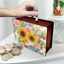 Load image into Gallery viewer, Diamond Painting Piggy Bank Wooden Coin Bank Storage Box for Home Decor and Gift
