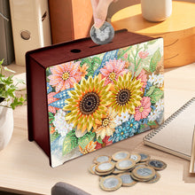 Load image into Gallery viewer, Diamond Painting Piggy Bank Wooden Coin Bank Storage Box for Home Decor and Gift
