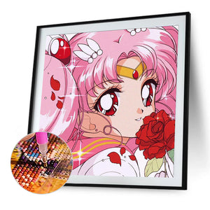 Sailor Moon¡¤Double-Haired Rabbit 30*30CM(Canvas) Full Round Drill Diamond Painting