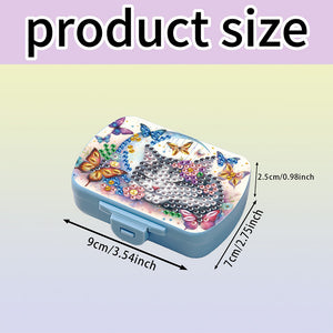 5D DIY Diamond Painting Dot Pill Case Diamond Art Pill Storage Box for Art Craft