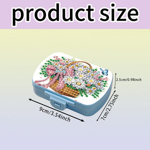 5D DIY Diamond Painting Dot Pill Case Diamond Art Pill Storage Box for Art Craft