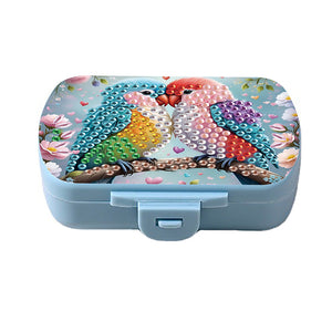 5D DIY Diamond Painting Dot Pill Case Diamond Art Pill Storage Box for Art Craft