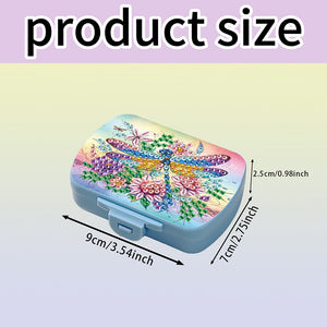 5D DIY Diamond Painting Dot Pill Case Diamond Art Pill Storage Box for Art Craft