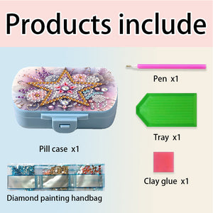 5D DIY Diamond Painting Dot Pill Case Diamond Art Pill Storage Box for Art Craft