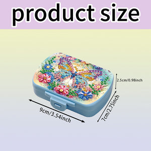 5D DIY Diamond Painting Dot Pill Case Diamond Art Pill Storage Box for Art Craft