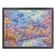 Load image into Gallery viewer, Scenic Castle-120*95CM  14CT Stamped Cross Stitch (Fairy Brand)
