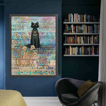 Load image into Gallery viewer, Egyptian Cat Lucky Cat-49*65CM  14CT Stamped Cross Stitch (Xiaobai Brand)
