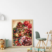 Load image into Gallery viewer, Rabbit Strawberry Cake-40*55CM  14CT Stamped Cross Stitch
