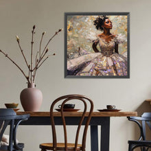 Load image into Gallery viewer, Black Woman 40*40CM(Canvas) Full Round Drill Diamond Painting
