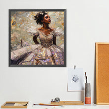 Load image into Gallery viewer, Black Woman 40*40CM(Canvas) Full Round Drill Diamond Painting
