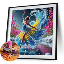 Load image into Gallery viewer, Girl Dancing On Ice 30*30CM(Canvas) Partial Special Shaped Drill Diamond Painting
