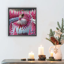 Load image into Gallery viewer, Girl Dancing On Ice 30*30CM(Canvas) Partial Special Shaped Drill Diamond Painting
