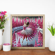 Load image into Gallery viewer, Girl Dancing On Ice 30*30CM(Canvas) Partial Special Shaped Drill Diamond Painting
