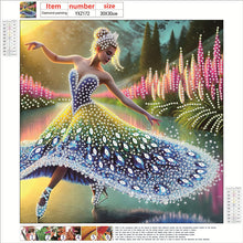 Load image into Gallery viewer, Girl Dancing On Ice 30*30CM(Canvas) Partial Special Shaped Drill Diamond Painting
