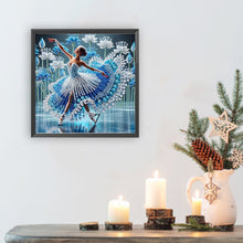 Load image into Gallery viewer, Girl Dancing On Ice 30*30CM(Canvas) Partial Special Shaped Drill Diamond Painting
