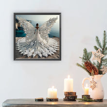 Load image into Gallery viewer, Angel Wings Girl 30*30CM(Canvas) Partial Special Shaped Drill Diamond Painting
