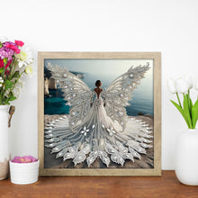 Load image into Gallery viewer, Angel Wings Girl 30*30CM(Canvas) Partial Special Shaped Drill Diamond Painting
