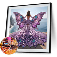 Load image into Gallery viewer, Angel Wings Girl 30*30CM(Canvas) Partial Special Shaped Drill Diamond Painting
