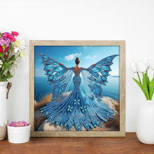 Load image into Gallery viewer, Angel Wings Girl 30*30CM(Canvas) Partial Special Shaped Drill Diamond Painting
