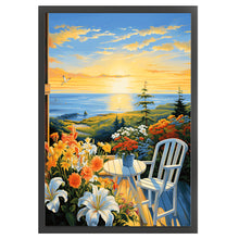 Load image into Gallery viewer, Seaside Scenery-60*85CM  9CT Stamped Cross Stitch (Mona Lisa Brand)
