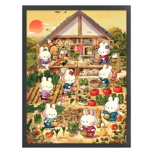 Load image into Gallery viewer, Rabbit in the Countryside-60*80CM  9CT Stamped Cross Stitch (Mona Lisa Brand)
