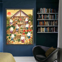 Load image into Gallery viewer, Rabbit in the Countryside-60*80CM  9CT Stamped Cross Stitch (Mona Lisa Brand)
