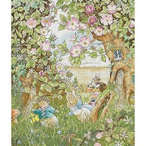 Legend of Fox Village-Apple Tree-43*46CM  14CT Stamped Cross Stitch (Fairy Brand)