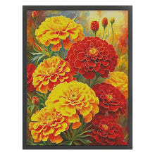 Load image into Gallery viewer, Marigold-60*75CM  14CT Stamped Cross Stitch (Fairy Brand)
