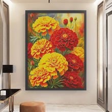 Load image into Gallery viewer, Marigold-60*75CM  14CT Stamped Cross Stitch (Fairy Brand)
