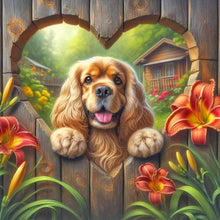 Load image into Gallery viewer, Heartwarming Cocker Spaniel-Dog 30*30CM(Canvas) Full Round Drill Diamond Painting
