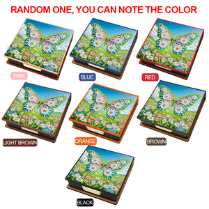 Birds Leather Diamond Art Note Box with 150 Sheets of Paper for Adults Beginners