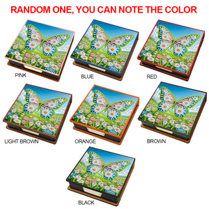 Birds Leather Diamond Art Note Box with 150 Sheets of Paper for Adults Beginners