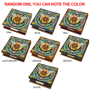 Birds Leather Diamond Art Note Box with 150 Sheets of Paper for Adults Beginners
