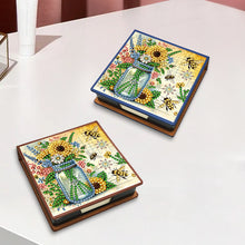 Load image into Gallery viewer, Birds Leather Diamond Art Note Box with 150 Sheets of Paper for Adults Beginners
