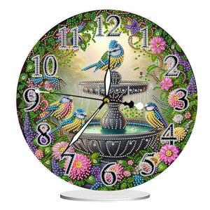 Acrylic Special Shape Animals 5D Diamond Painting Clock Art Craft for Home Decor