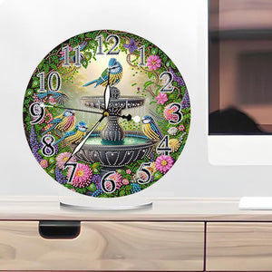 Acrylic Special Shape Animals 5D Diamond Painting Clock Art Craft for Home Decor