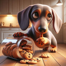 Load image into Gallery viewer, Dog That Spilled Cookies 40*40CM(Canvas) Full Round Drill Diamond Painting
